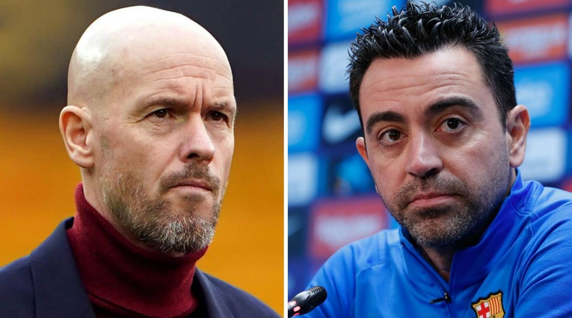 Эрик тен Хаг и Хави Эрнандес Эрик тен Хаг и Хави Эрнандес