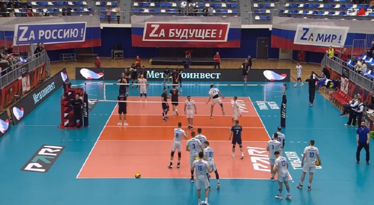 Пропагадистский волейбольный поединок Пропагадистский волейбольный поединок