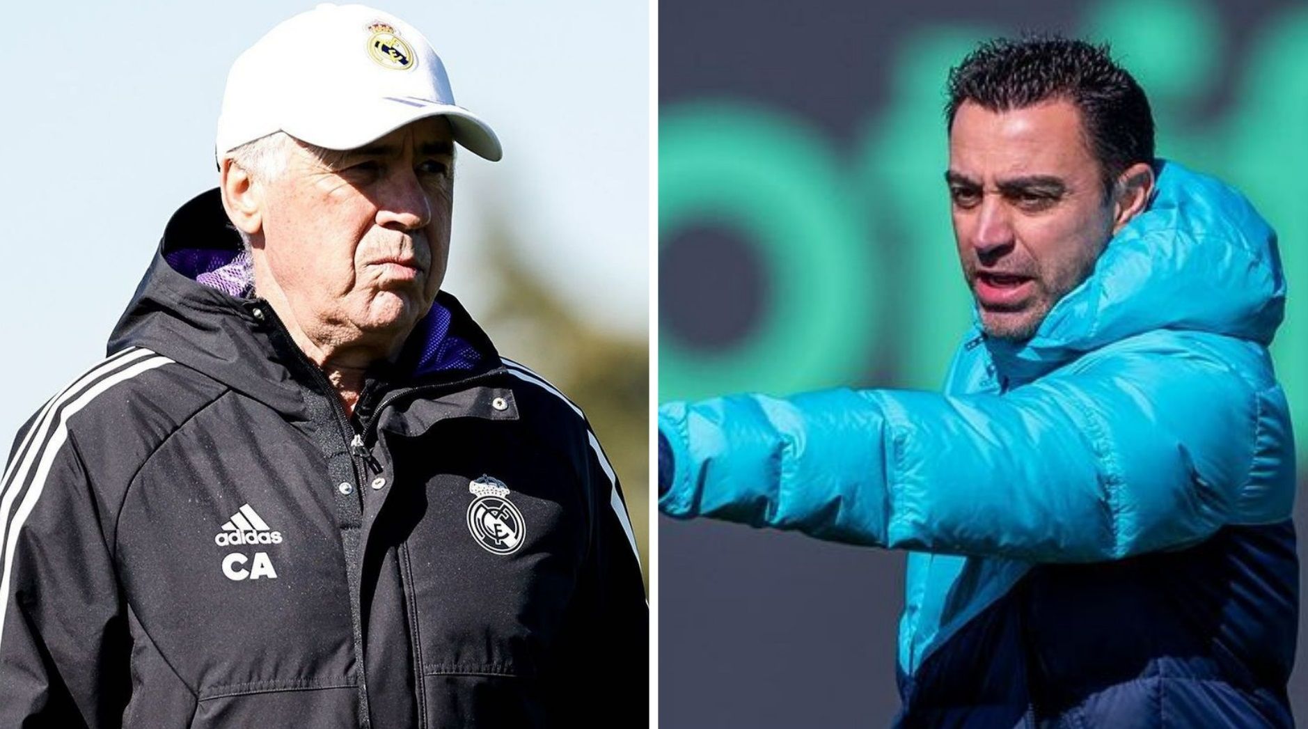 Карло Анчелотті та Хаві Карло Анчелотті та Хаві