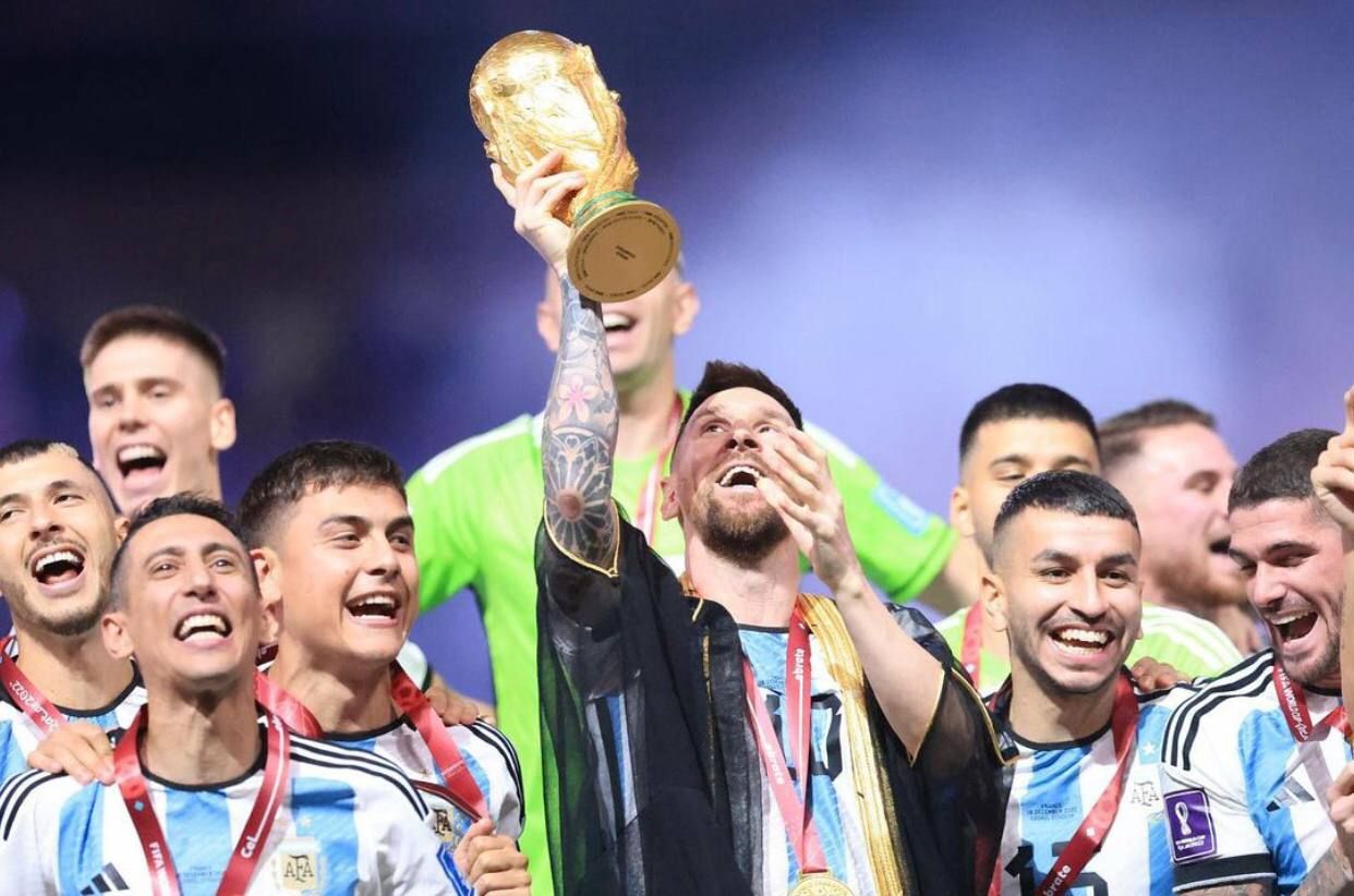 Сборная Аргентины с Кубком мира Сборная Аргентины с Кубком мира