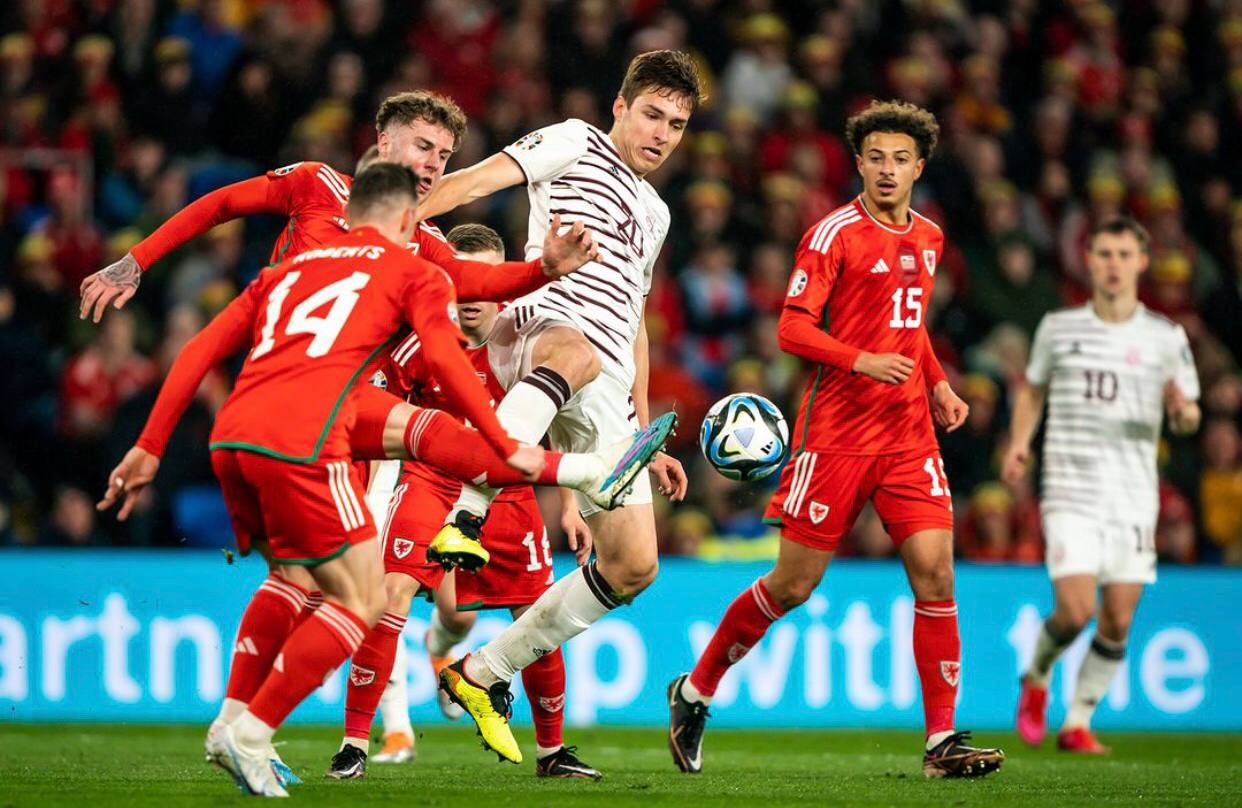 Эпизод матча Уэльс – Латвия Эпизод матча Уэльс – Латвия