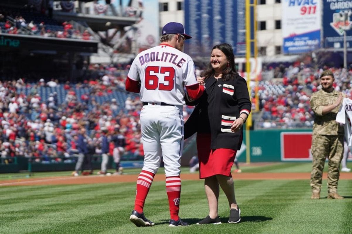 Оксана Маркарова на открытии Оксана Маркарова на открытии