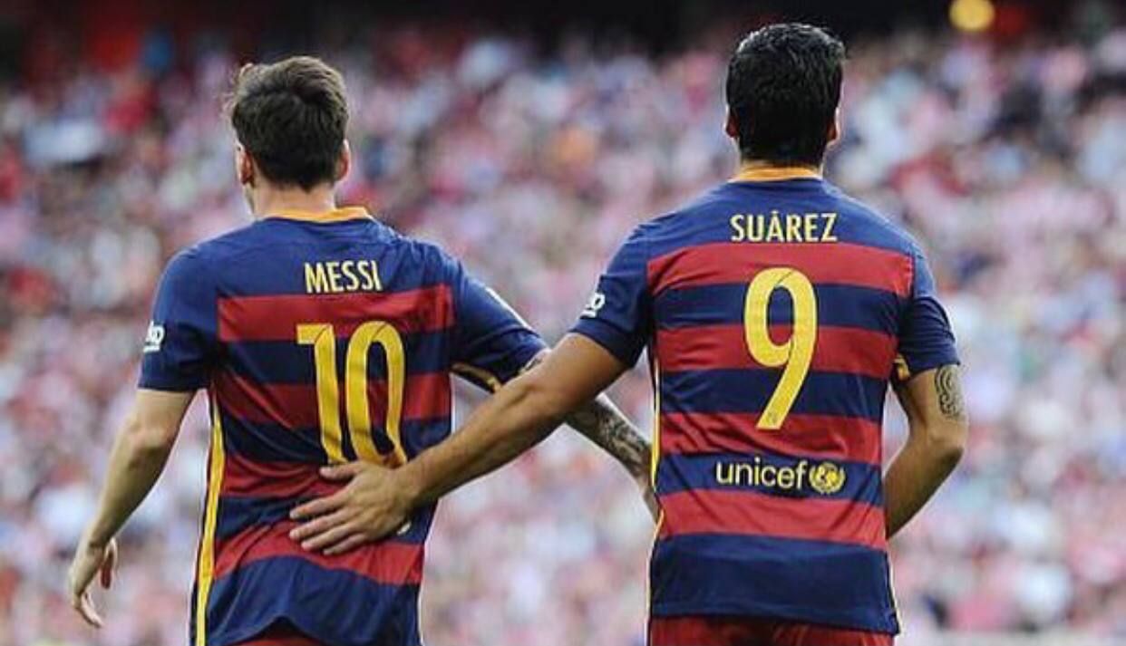Ліонель Мессі та Луїс Суарес Ліонель Мессі та Луїс Суарес