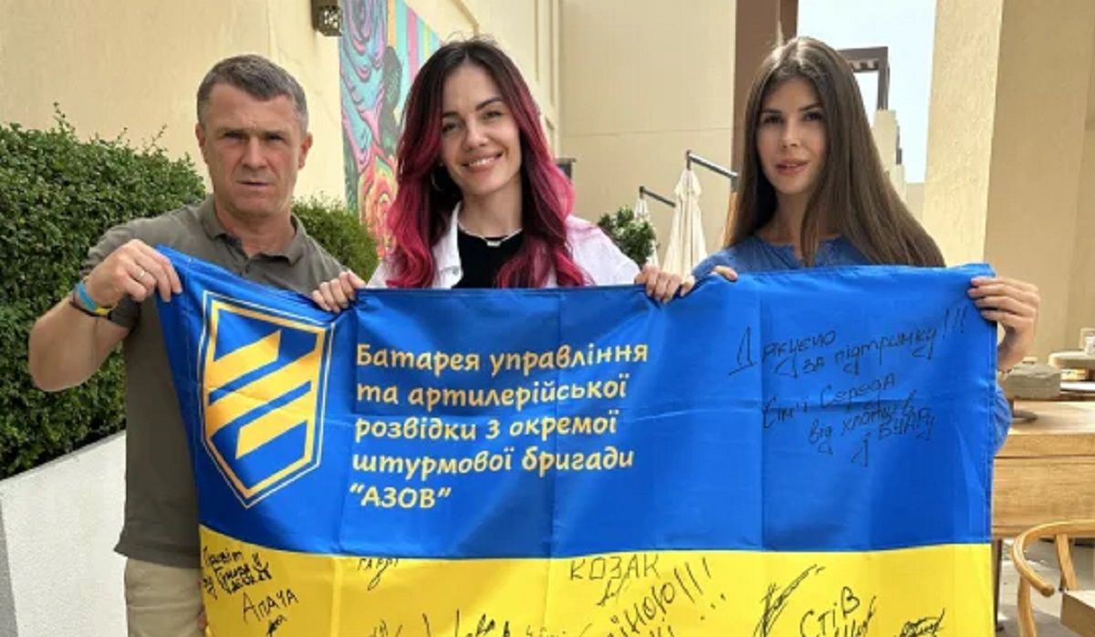 Украинские футболисты закрыли сбор для военных от MamaRika