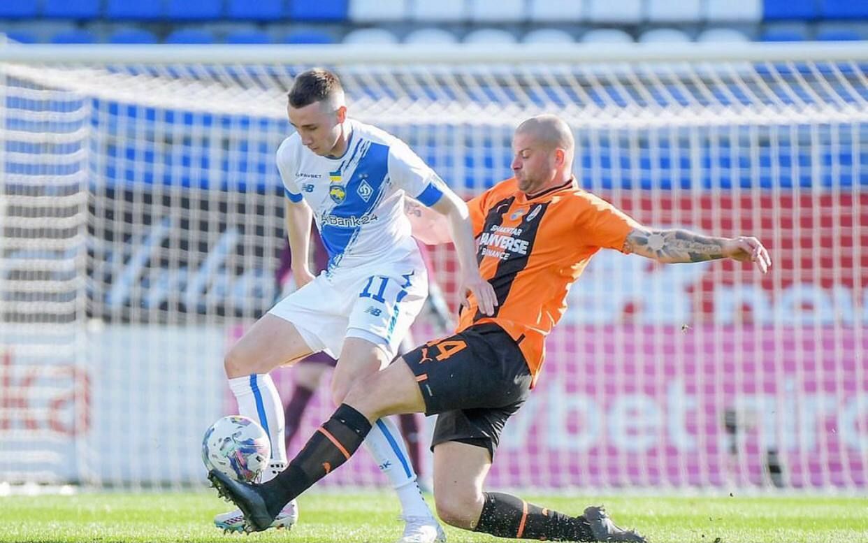 Эпизод матча между Динамо и Шахтером Эпизод матча между Динамо и Шахтером