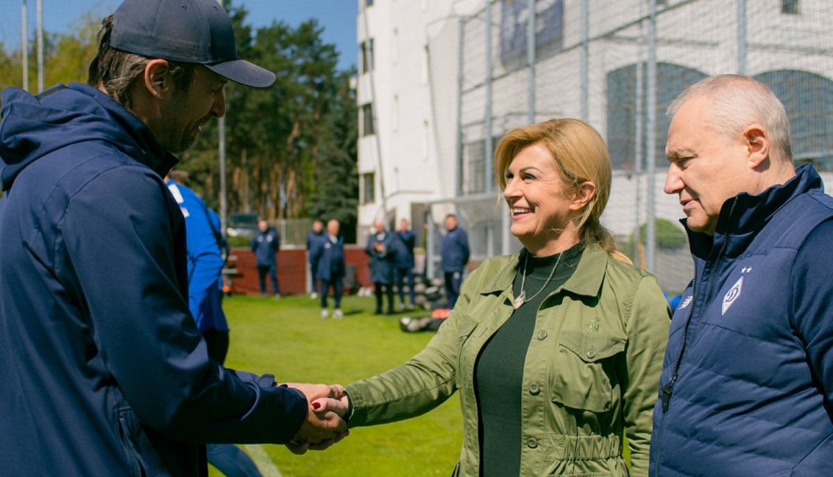 Колинда Грабарь-Китарович посетила тренировочную базу Динамо – фото и видео Колинда Грабарь-Китарович посетила тренировочную базу Динамо – фото и видео