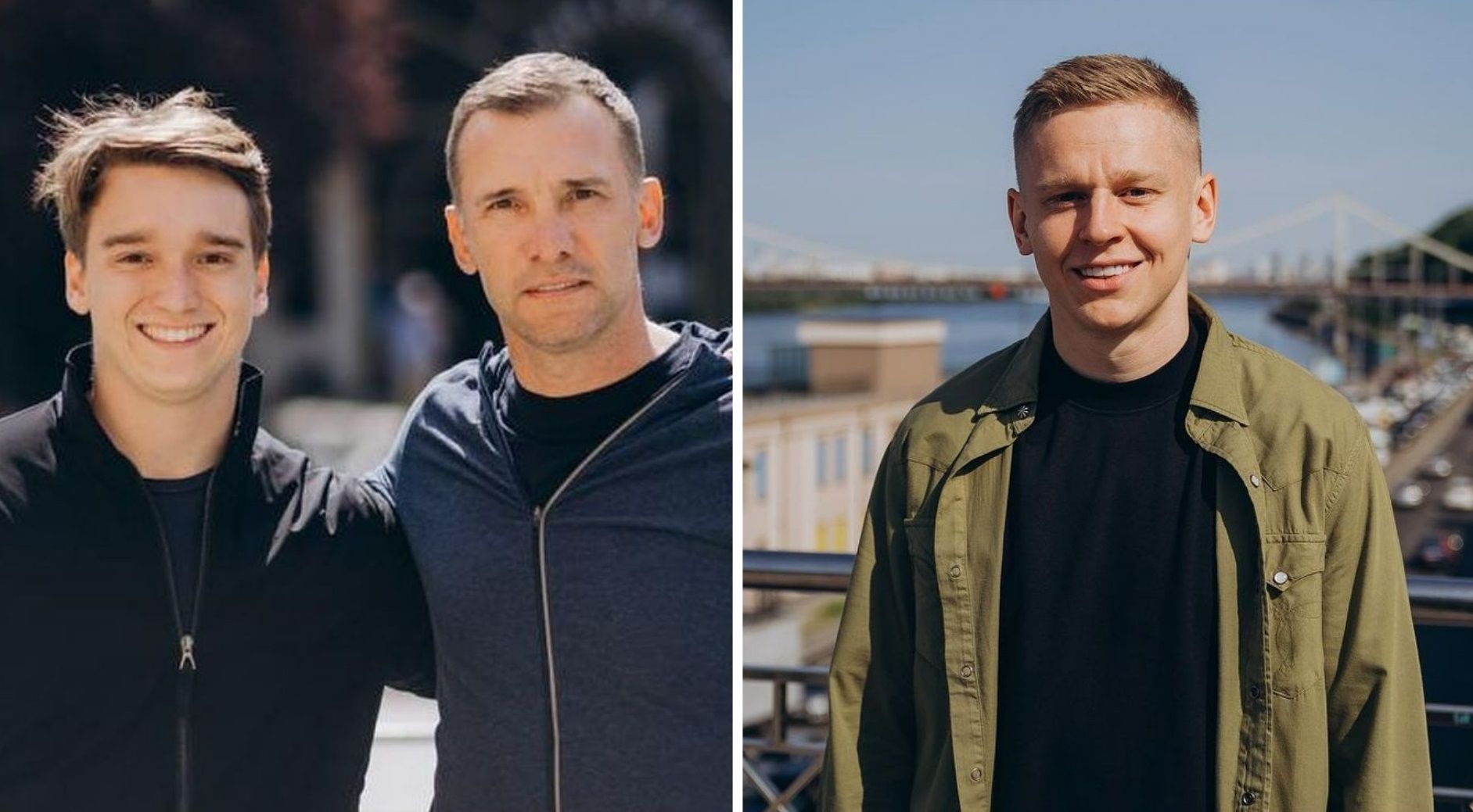 Андрей Шевченко с сыном и Александр Зинченко Андрей Шевченко с сыном и Александр Зинченко