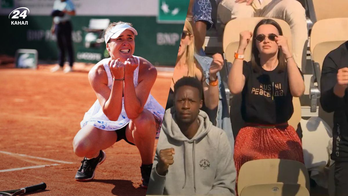 Менеджер Светолиной надела политическую футболку на матч Ролан Гаррос – фото Менеджер Светолиной надела политическую футболку на матч Ролан Гаррос – фото