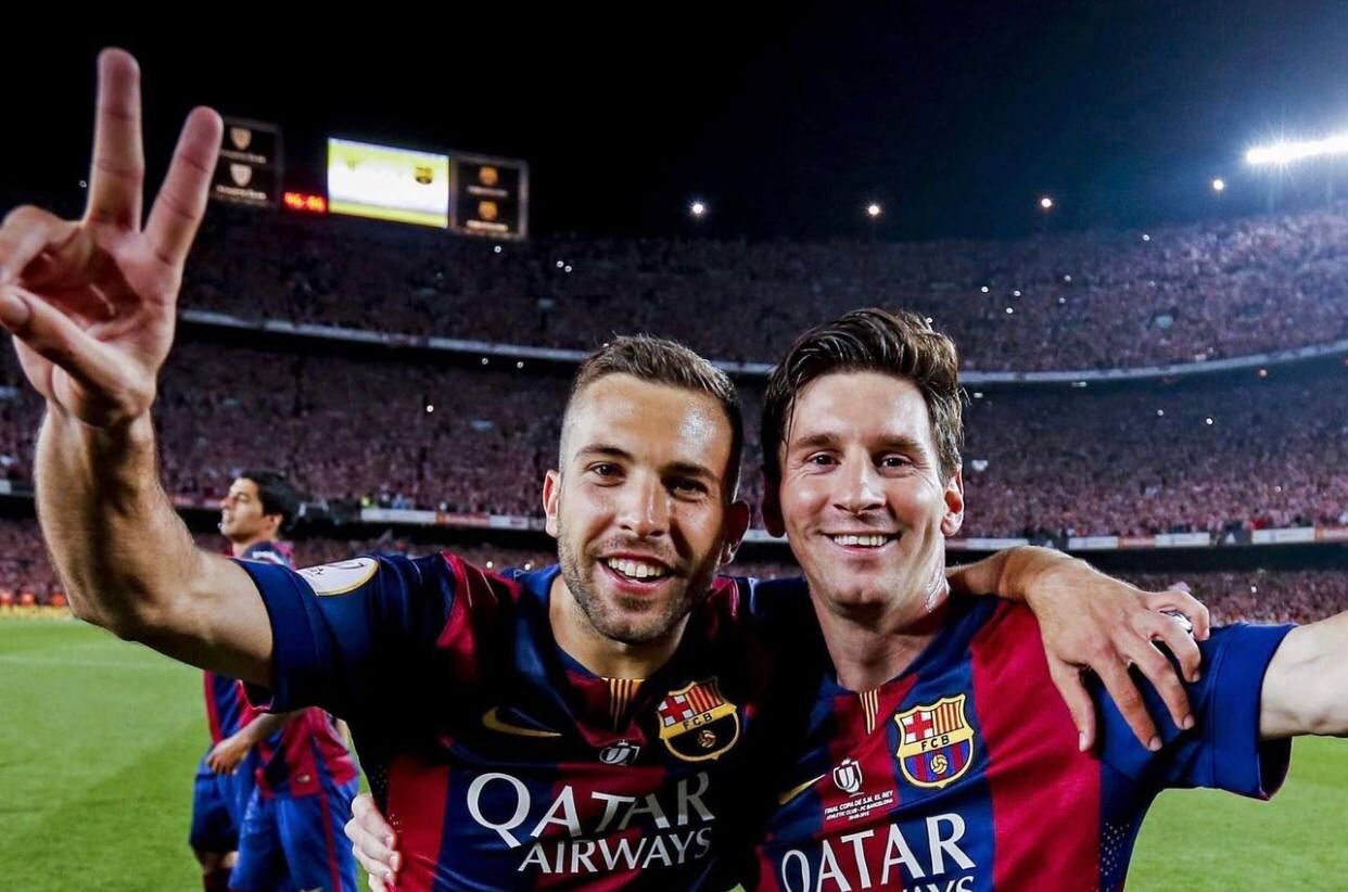 Жорді Альба та Ліонель Мессі Жорді Альба та Ліонель Мессі