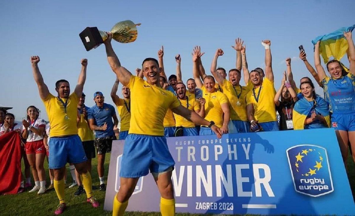 Украинские сборные по регби победили в 1-м туре Евро-2023 дивизиона Trophy в Загребе