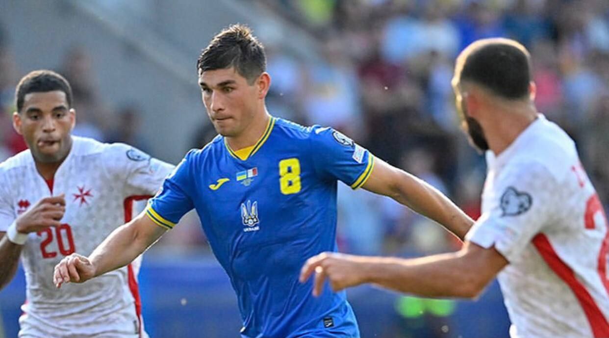 Эпизод матча Мальта – Украина Эпизод матча Мальта – Украина