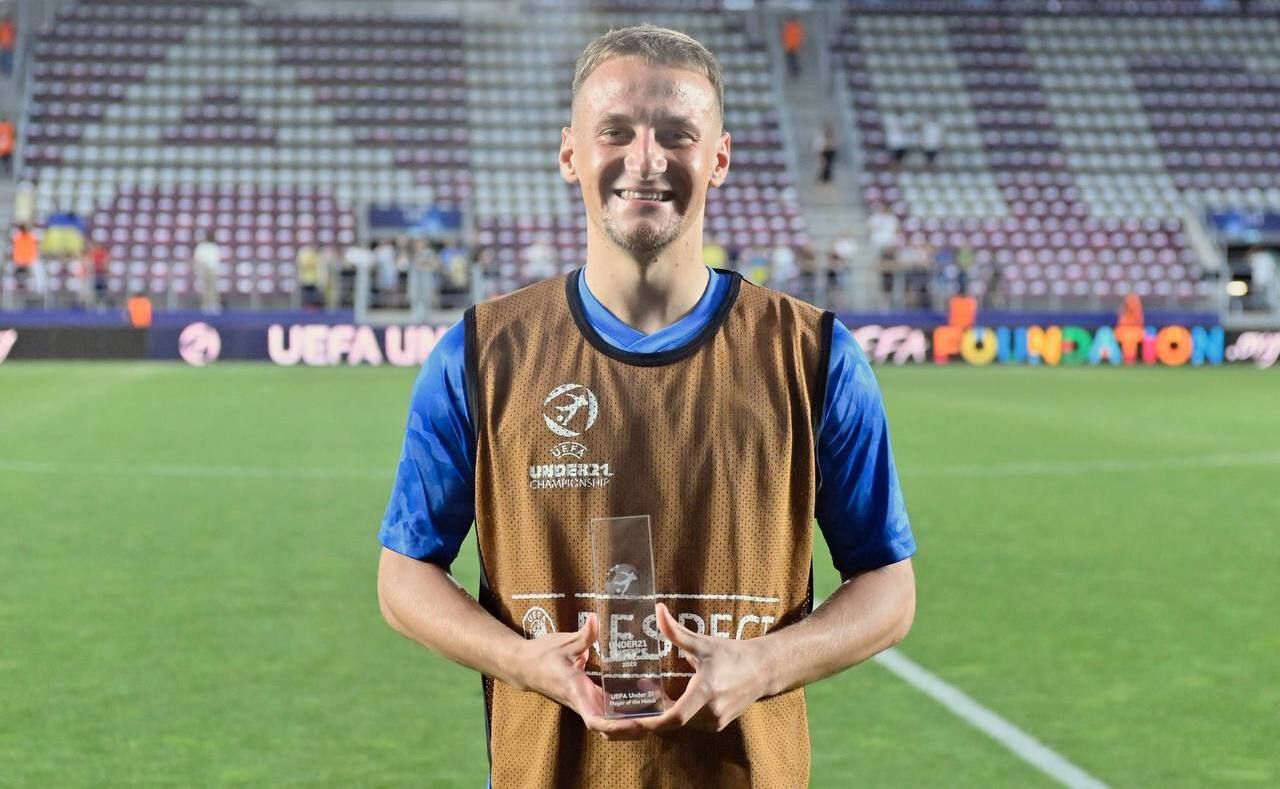 Алексей Кащук – лучший игрок матча Украина – Хорватия Евро-2023