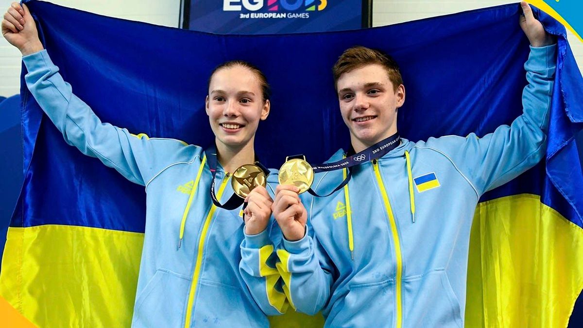 Украинские прыгуны в воду выиграли золото на Европейских играх 2023