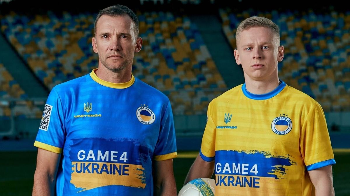 Шевченко и Зинченко представили футболки на благотворительный матч 5 августа