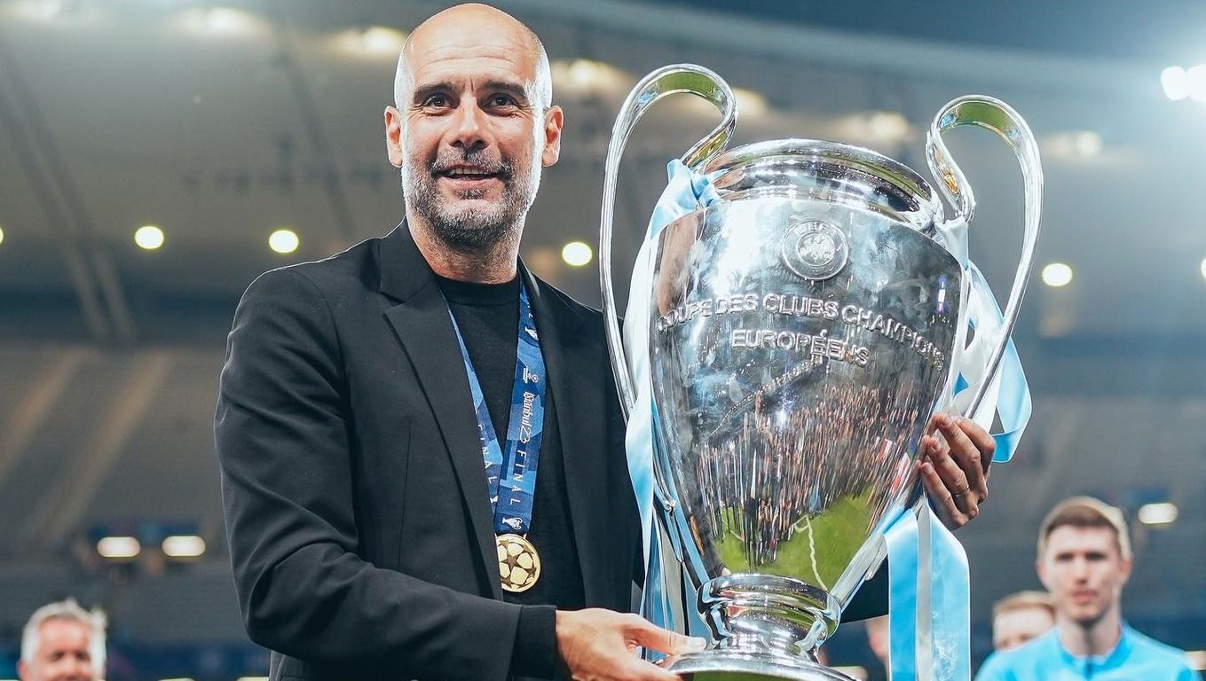 Пеп Гвардіола з Кубком чемпіонів Пеп Гвардіола з Кубком чемпіонів