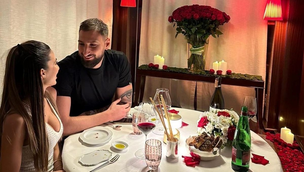 Доннарумма со своей девушкой Доннарумма со своей девушкой