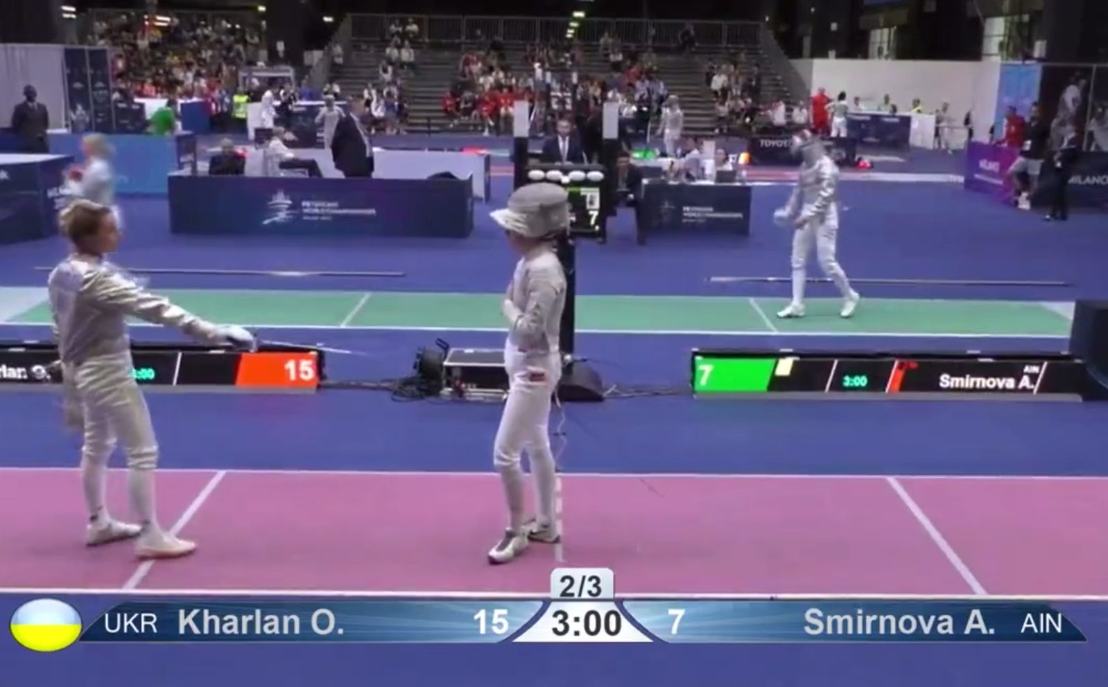 Ольга Харлан не потиснула руку росіянці Смирновій на ЧС - фото і відео Ольга Харлан не потиснула руку росіянці Смирновій на ЧС - фото і відео