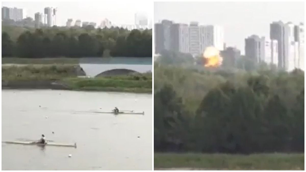 Вибух безпілотника 11 серпня у Москві потрапив у трансляцію чемпіонату Росії Вибух безпілотника 11 серпня у Москві потрапив у трансляцію чемпіонату Росії