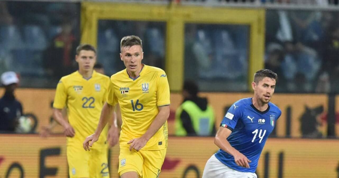Эпизод матча Украина – Италия