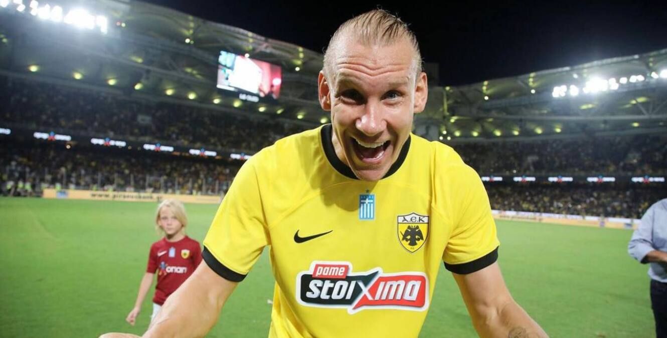 Домагой Вида – автор победного гола АЕКа Домагой Вида – автор победного гола АЕКа