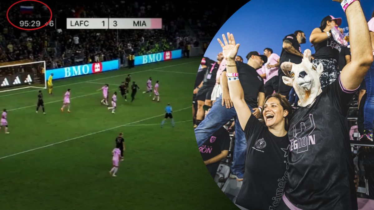 Лос-Анджелес – Интер Майами – на трибунах в США вывесили флаг России - фото Лос-Анджелес – Интер Майами – на трибунах в США вывесили флаг России - фото