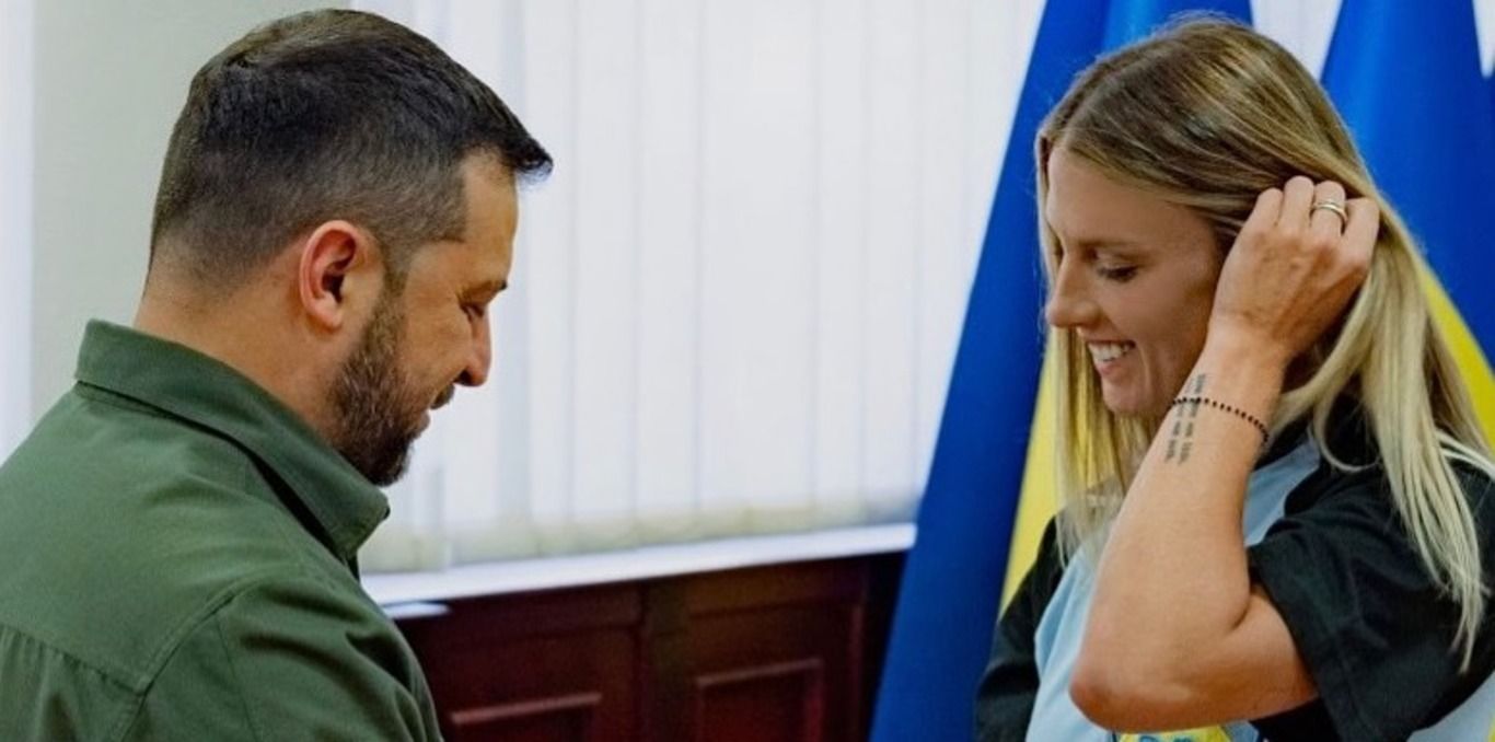 Владимир Зеленский и Ольга Харлан Владимир Зеленский и Ольга Харлан