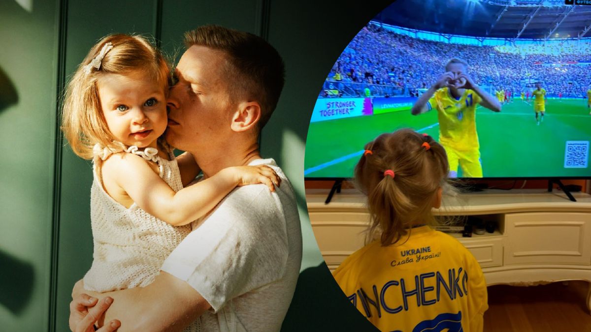 Украина Англия - Александр Зинченко посвятил гол дочери Еве - фото и видео  - 24 канал