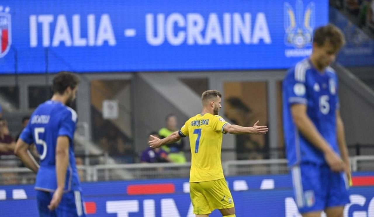 Эпизод матча Италия – Украина