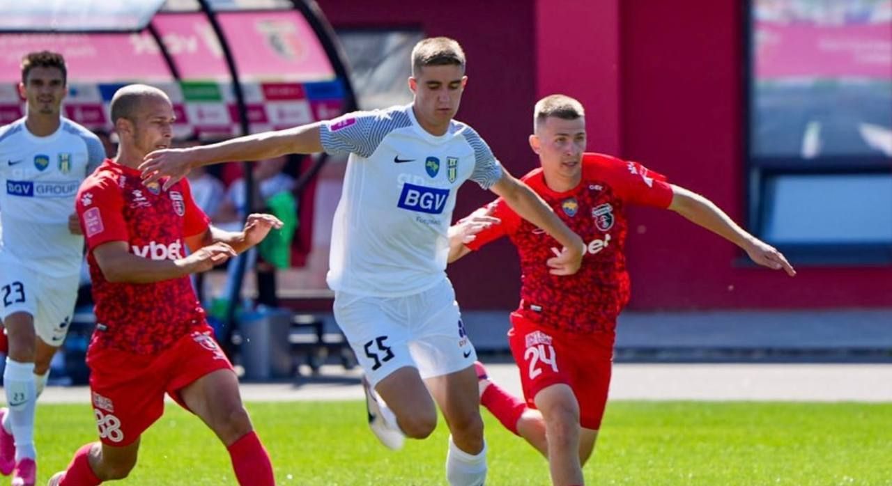 Эпизод матча УПЛ между Полесием и Вересом Эпизод матча УПЛ между Полесием и Вересом