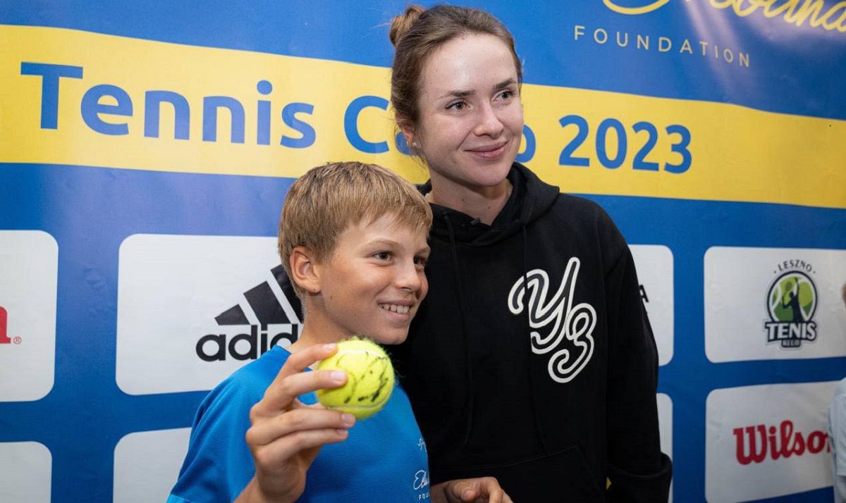 Элина Свитолина встретилась с юными теннисистами своего Фонда - фото