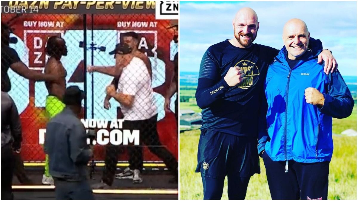 Отец Фьюри сорвал битву взглядов своего младшего сына Отец Фьюри сорвал битву взглядов своего младшего сына