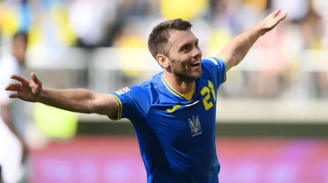 Украина Северная Македония матч Евро 2024 - видео гола Караваева