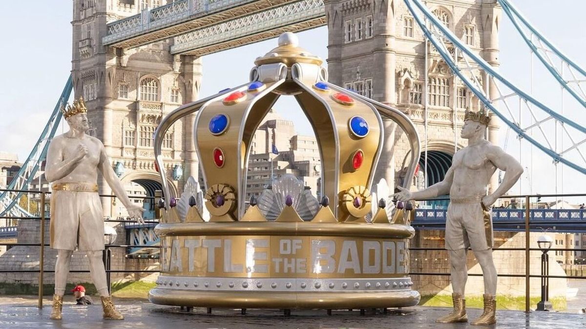 Фьюри - Нганну - в Лондоне установили гигантские статуи бойцов Фьюри - Нганну - в Лондоне установили гигантские статуи бойцов