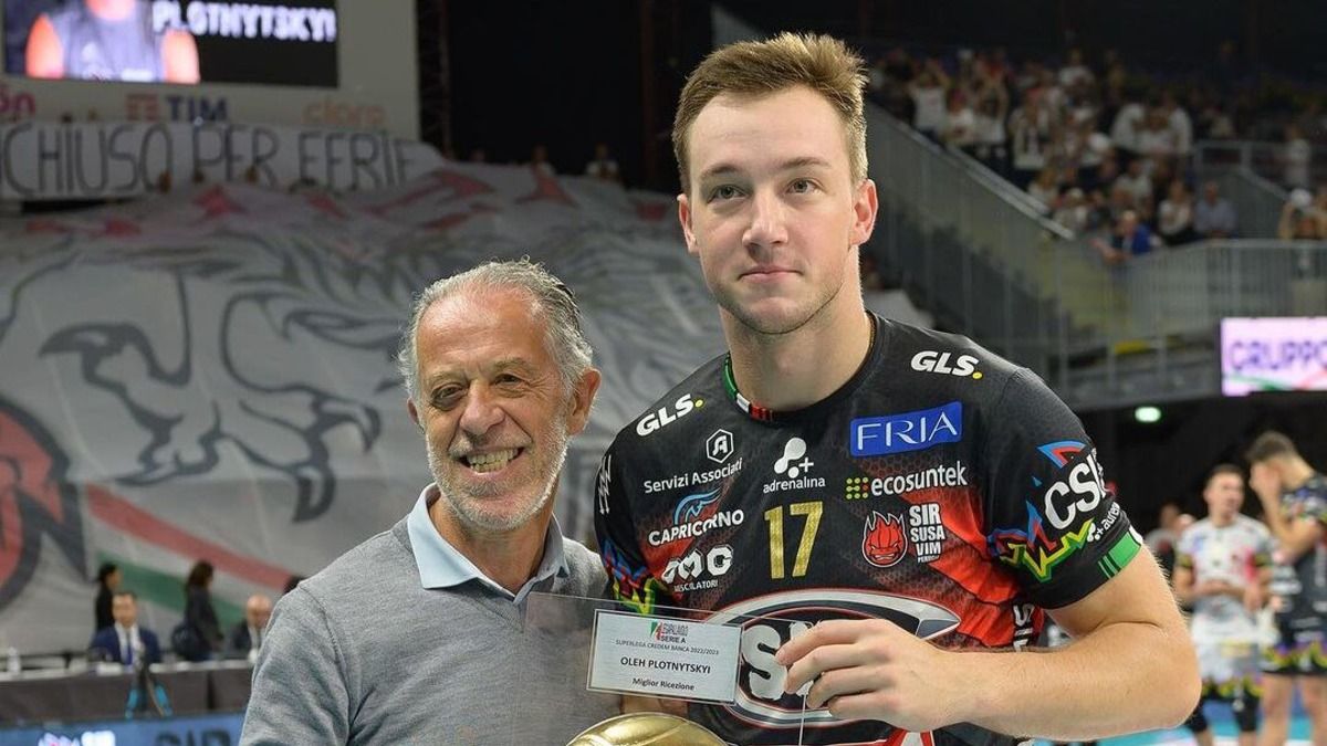 Олег Плотницкий получил отличие в чемпионате Италии по волейболу