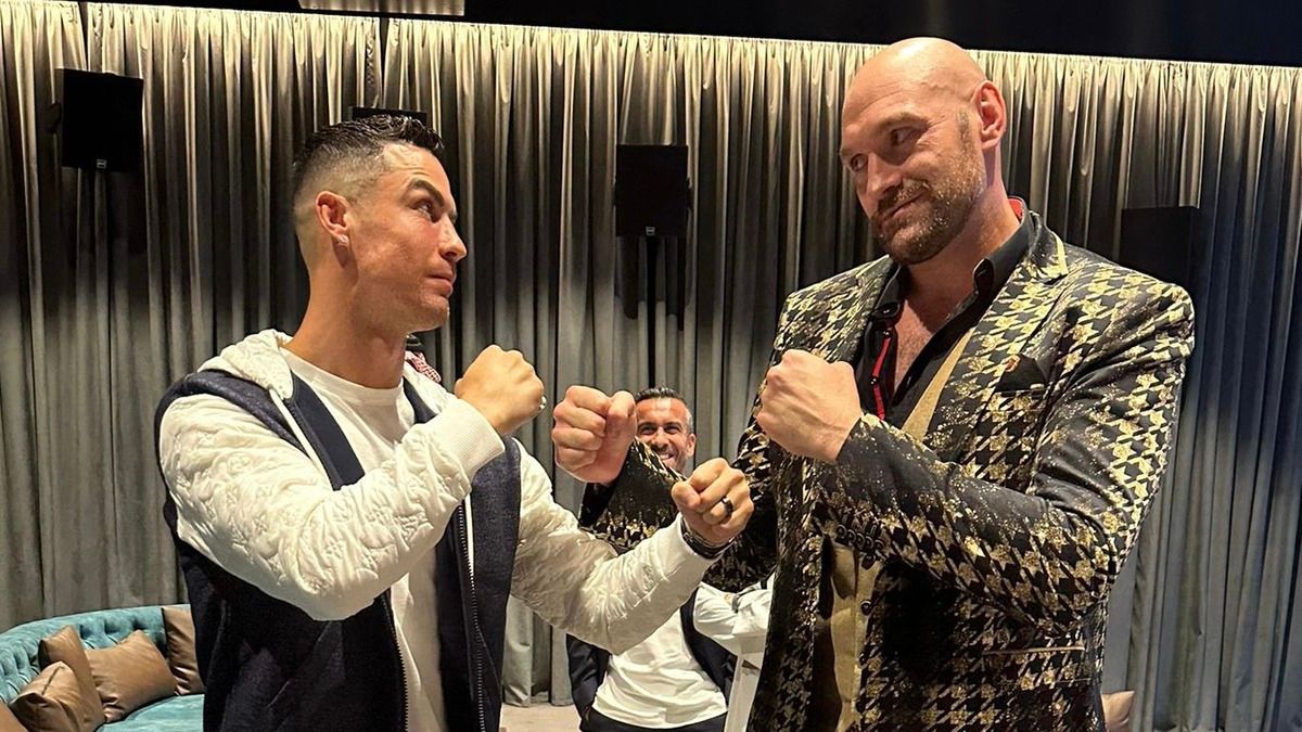 Фьюри - Нганну - Криштиану Роналду встретился с чемпионом WBC Фьюри - Нганну - Криштиану Роналду встретился с чемпионом WBC