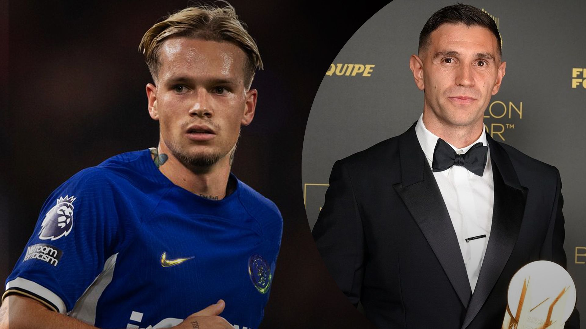 Михаил Мудрик и Эмилиано Мартинес Михаил Мудрик и Эмилиано Мартинес