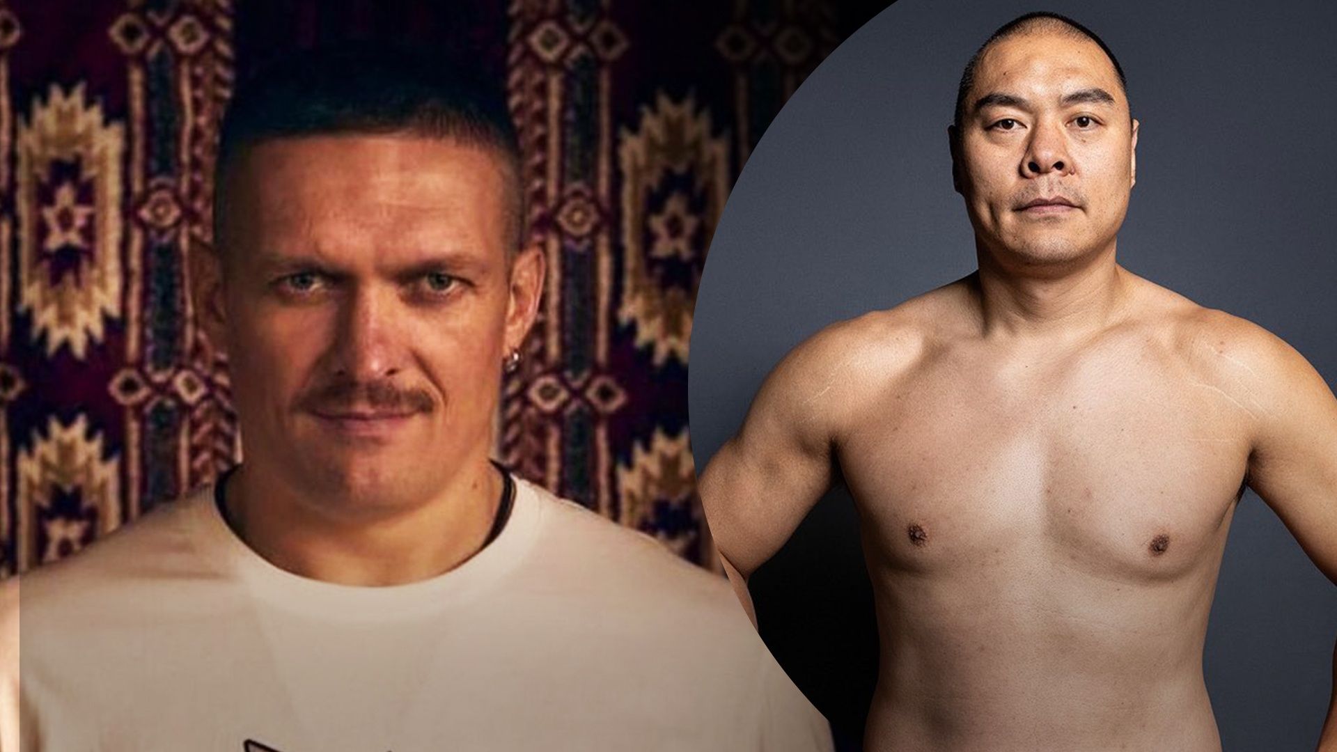 Олександр Усик та Чжан Чжилей Олександр Усик та Чжан Чжилей