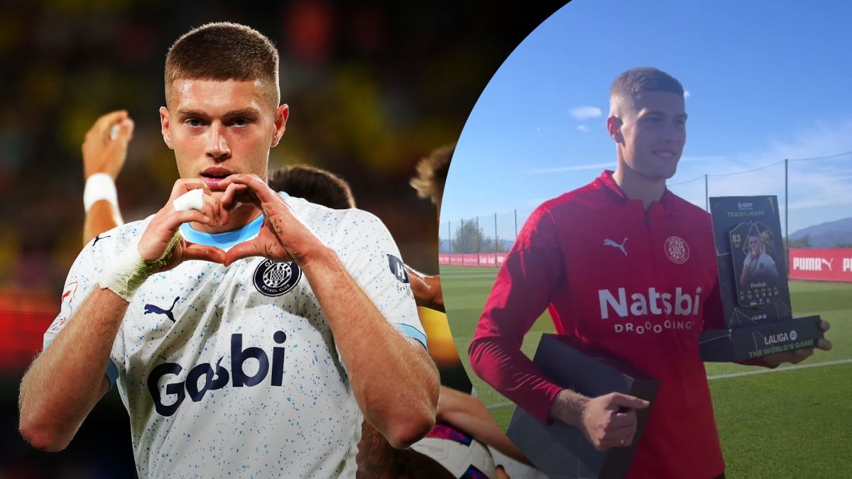 Довбик отримав персональну картку від футбольного симулятора EA Sports FC 24 - відео Довбик отримав персональну картку від футбольного симулятора EA Sports FC 24 - відео