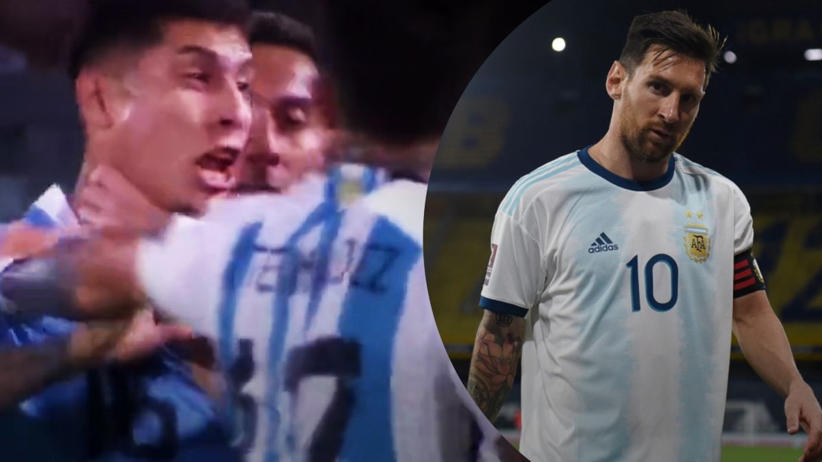 Аргентина Уругвай - Месси ударил и схватил за горло соперника во время матча.