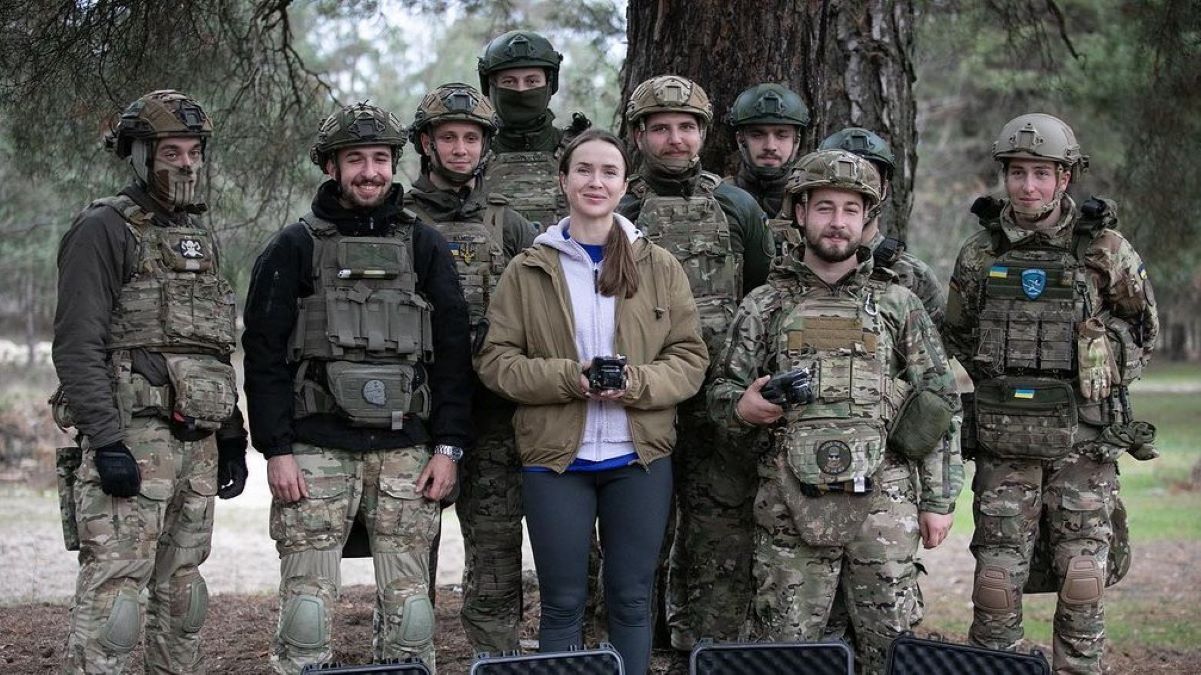 Элина Свитолина с военными Элина Свитолина с военными