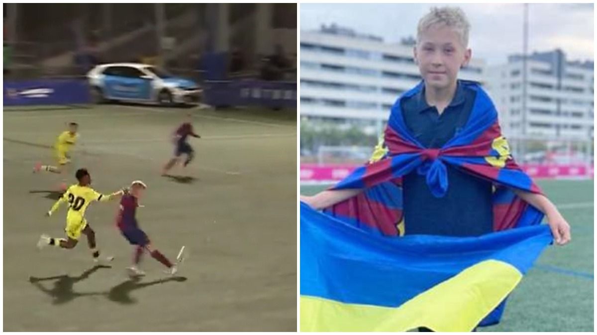 Денис Соколовский забил гол за Барселону Денис Соколовский забил гол за Барселону