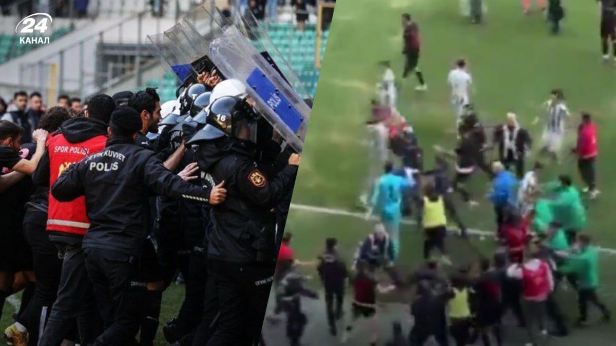 Массовая драка в чемпионате Турции Массовая драка в чемпионате Турции