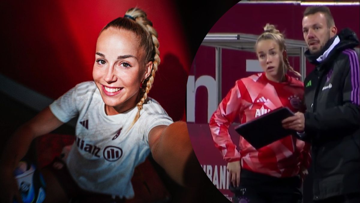 Футболистка Баварии Гвинн чуть не вышла на поле без шорт. Футболистка Баварии Гвинн чуть не вышла на поле без шорт.