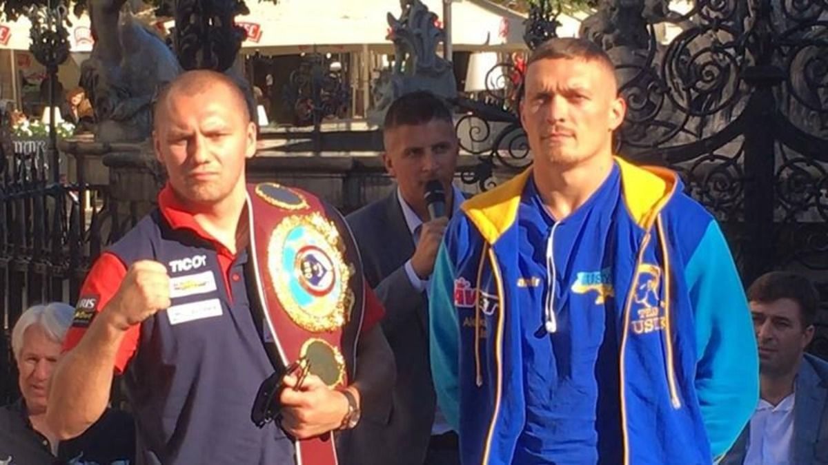 Кшиштоф Гловацкі та Олександр Усик Кшиштоф Гловацкі та Олександр Усик