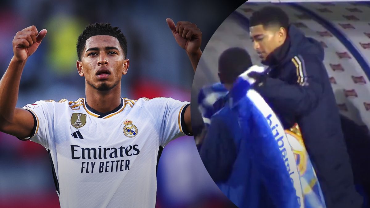 Беллингем укрыл замерзшего болбоя во время матча Арандана – Реал в Кубке Испании. Беллингем укрыл замерзшего болбоя во время матча Арандана – Реал в Кубке Испании.