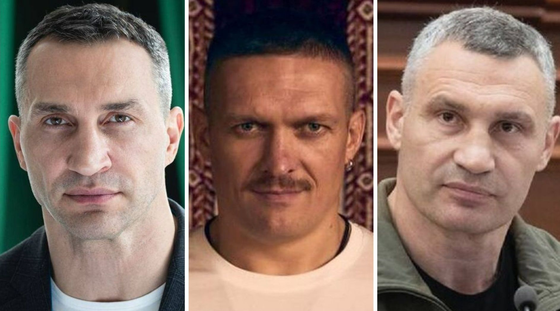 Брати Кличко та Олександр Усик Брати Кличко та Олександр Усик