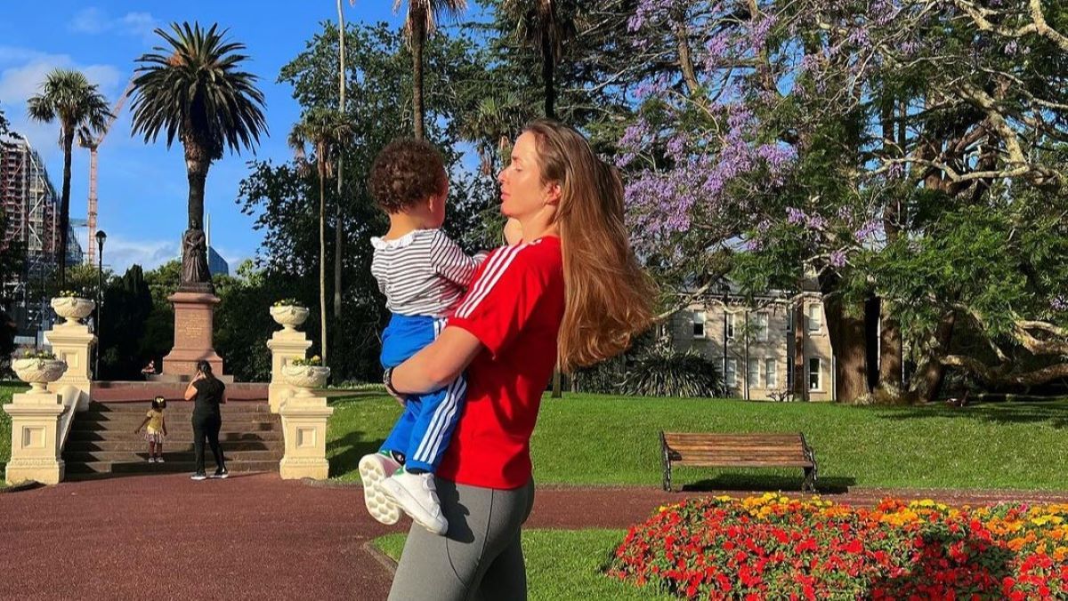 Свитолина с дочерью Свитолина с дочерью