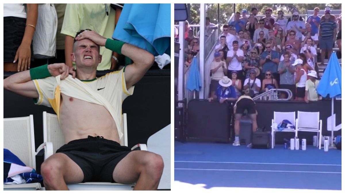 Британского теннисиста стошнило после матча на Australian Open