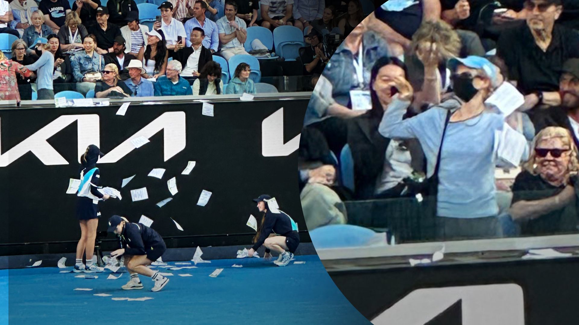 Акція протесту на підтримку Палестини під час Australian Open Акція протесту на підтримку Палестини під час Australian Open