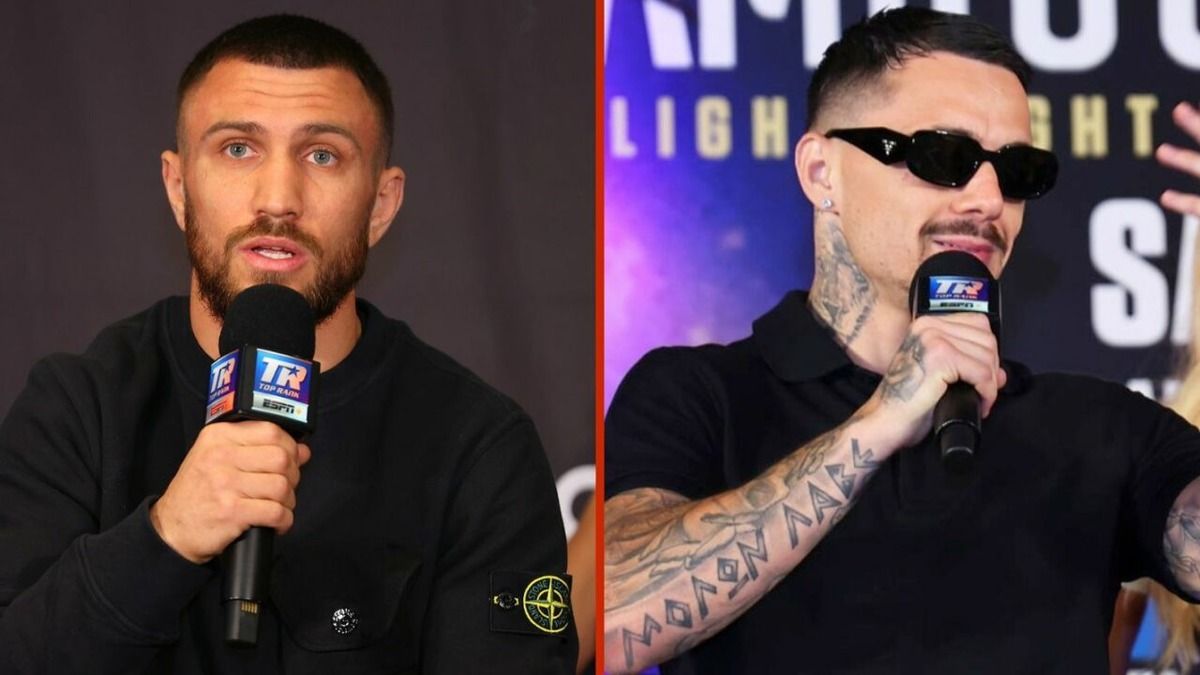 Василь Ломаченко та Джордж Камбосос Василь Ломаченко та Джордж Камбосос